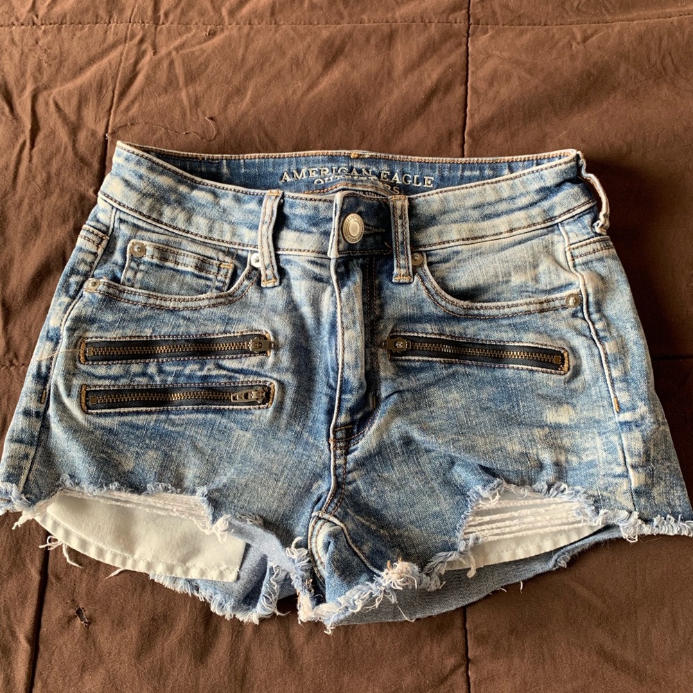Jean shorts from American Eagle.